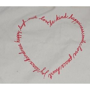 Exclusive BE KIND Canvas Large Tote Bag ED by Ellen Degeneres Brand New !